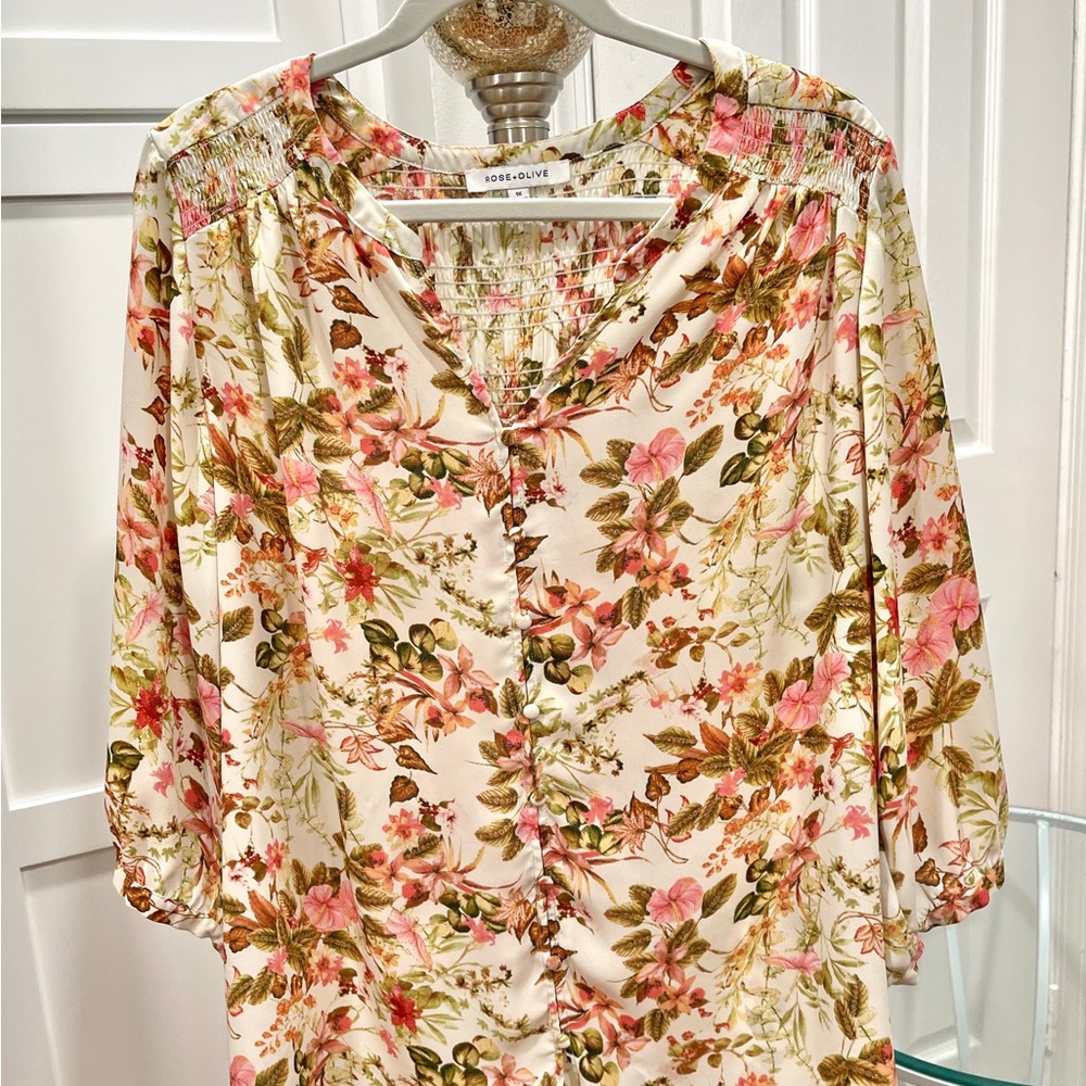 Rose & Olive Top